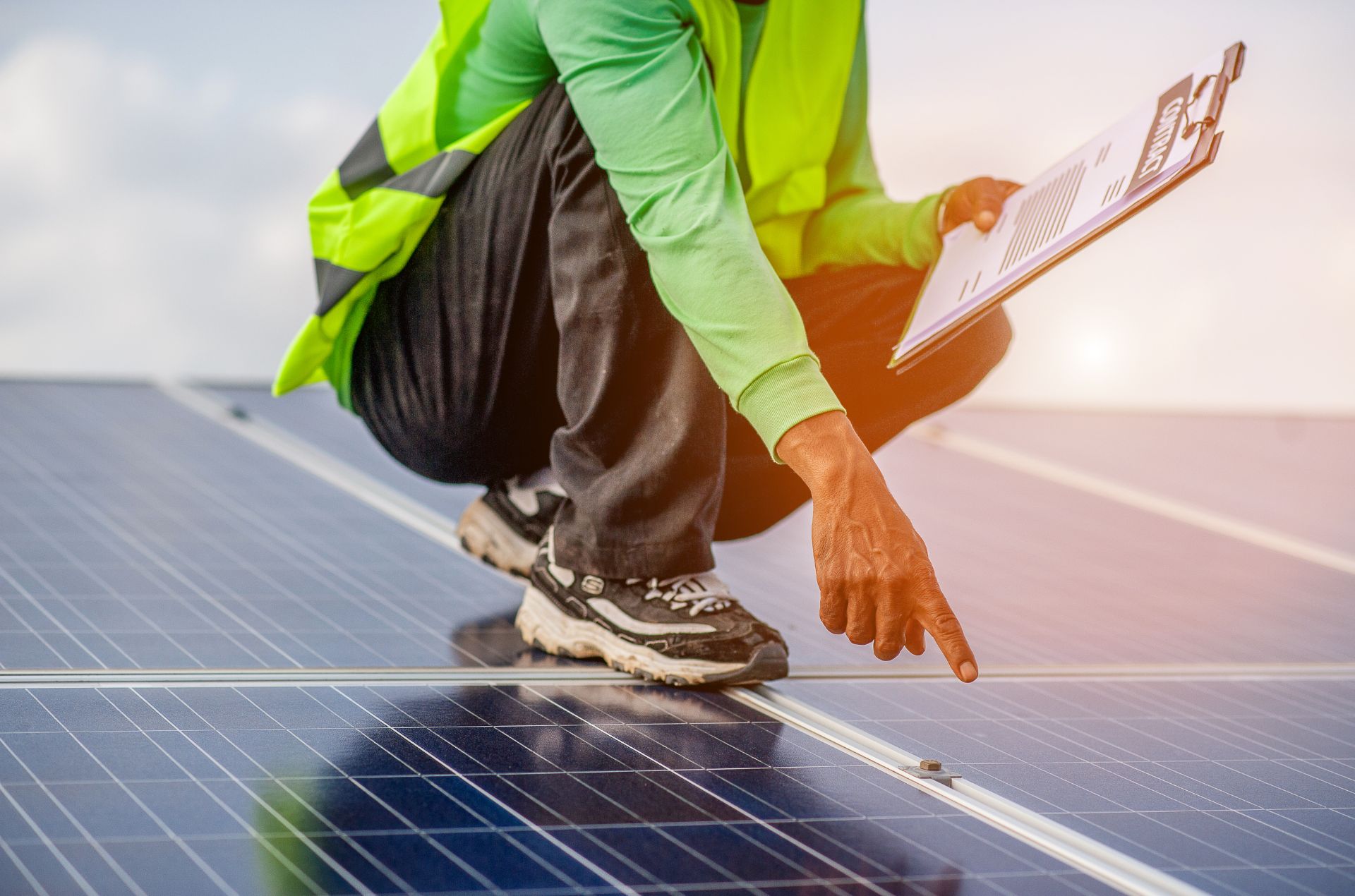 solar on roof of a building design