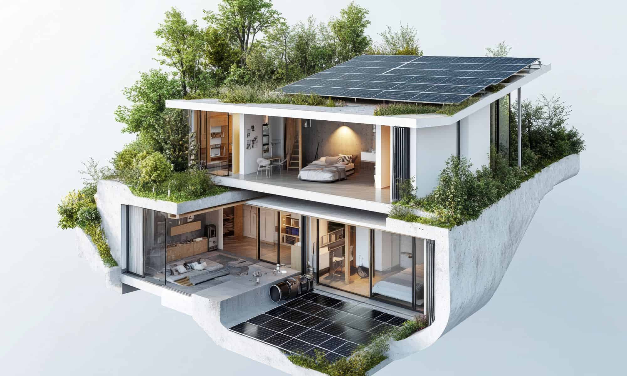 a home made from sustainable materials
